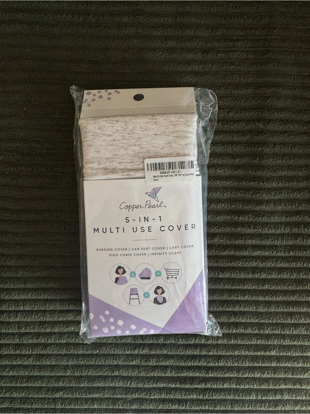 Cooper Pearl - 5 in 1 Multi use cover, Oat